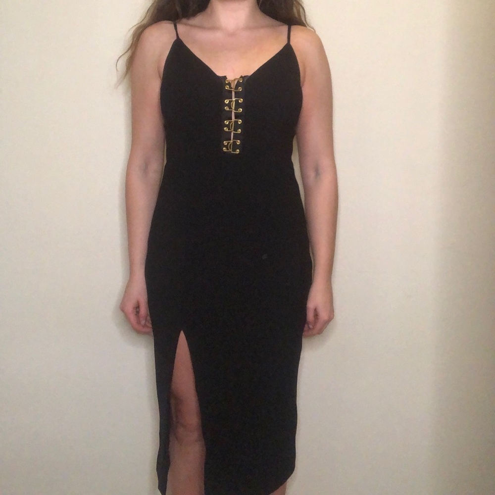 Black cocktail dress